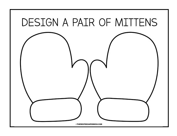 Mitten Template (Free Printables) - The Best Ideas for Kids