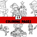 Elf Coloring Pages Cover