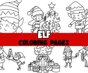 Elf Coloring Pages Cover