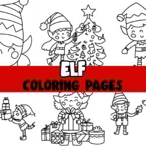 Elf Coloring Pages Cover