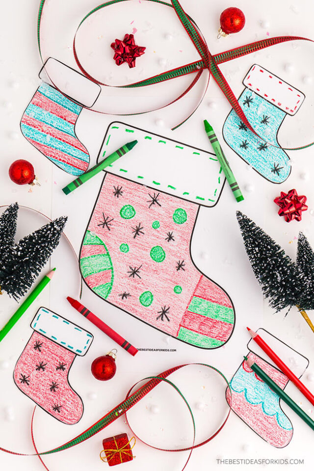 Christmas Stocking Template (Free Printables) - The Best Ideas for Kids