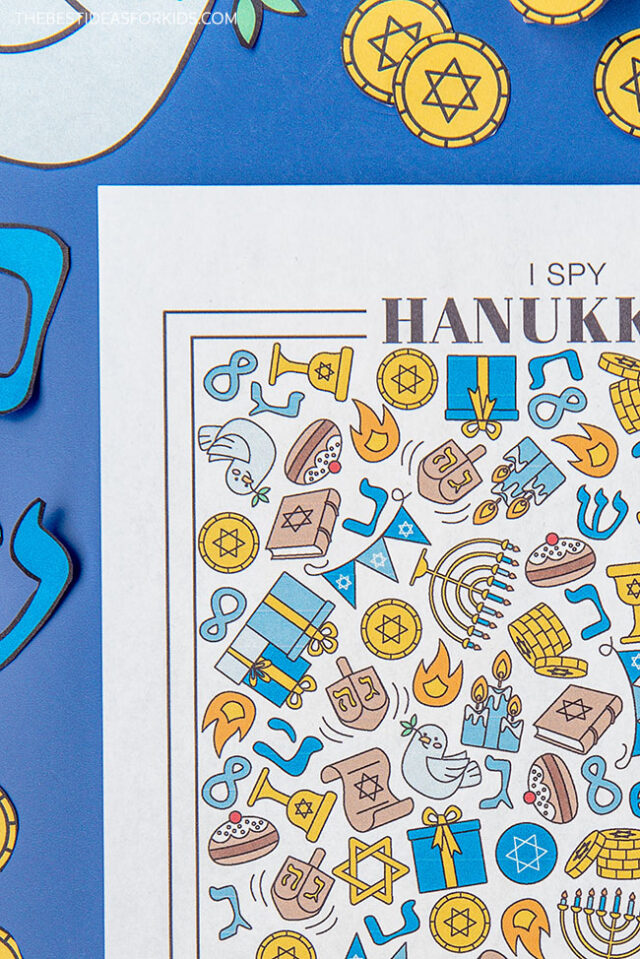 Free Printable Hanukkah I Spy