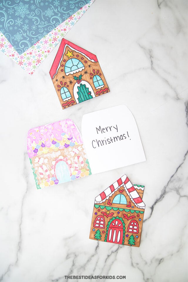 Gingerbread House Cards Printable