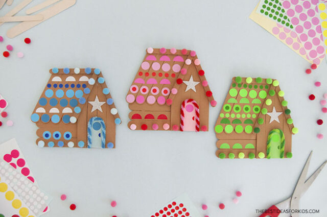 Gingerbread House Craft Stick