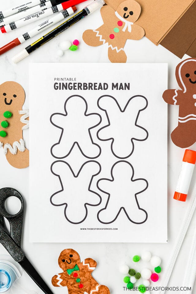 Gingerbread Man Outline