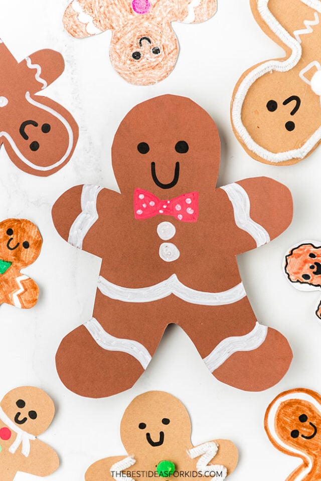 Gingerbread Man Template Craft