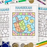 Hanukkah Color by Number