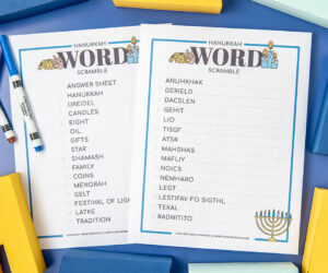 Hanukkah Word Scramble