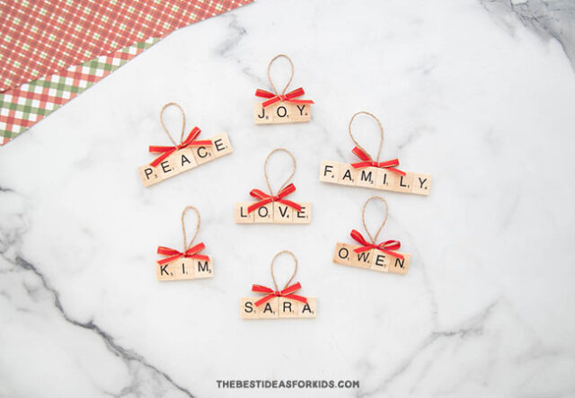 How to Make Scrabble Ornaments