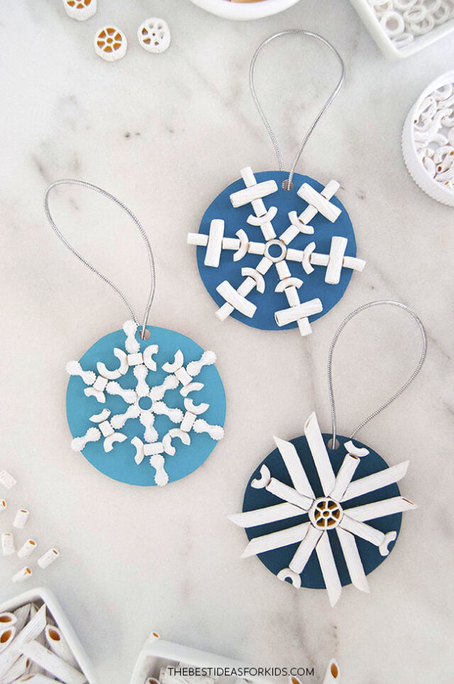 Macaroni Snowflake Craft