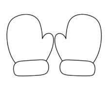 Mitten template printable