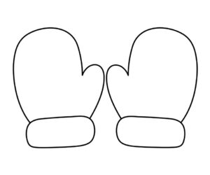 Mitten template printable