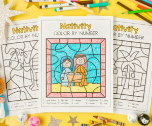 Nativity Color by Number