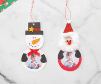 Paper Snowman and Santa