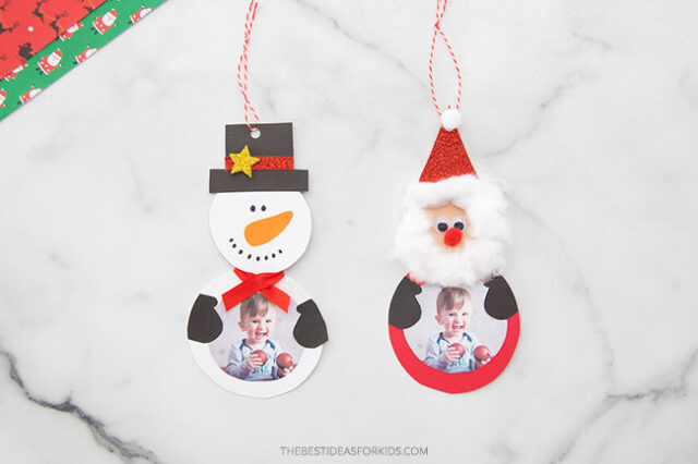 Snowman Picture Ornament Craft Kit - Crafts for Kids and Fun Home Activities