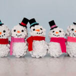 Pinecone Snowman Craft cover