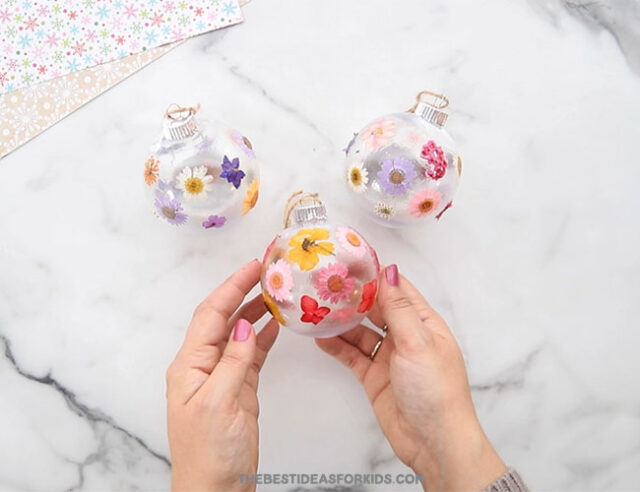 Pressed Flower Ornament Craft