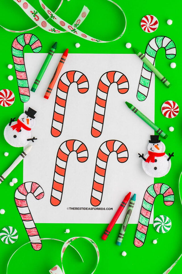 Printable Candy Canes Free