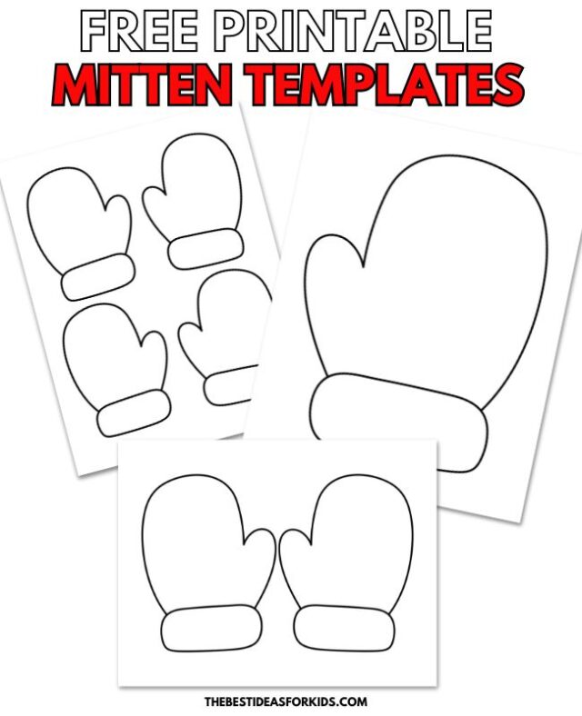 Printable Mitten Templates