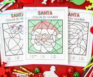 Santa Color by Number