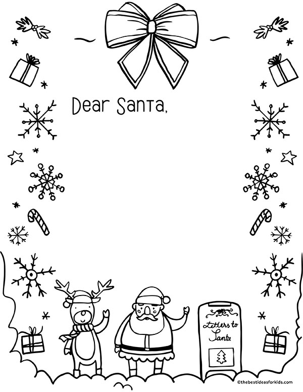 Santa Letter Free Printable Template