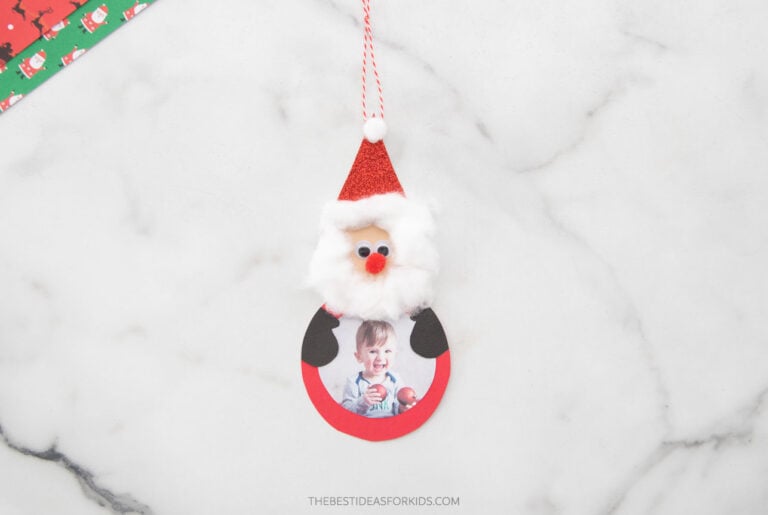DIY Paper Photo Ornaments (with Free Printable Template) - The Best ...