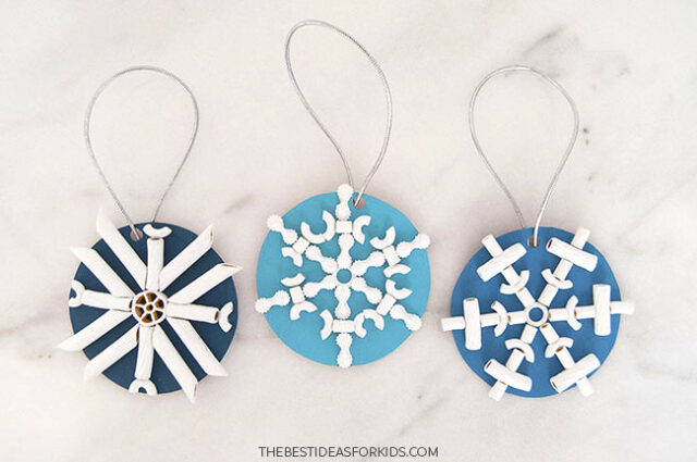 Snowflake Pasta Ornament