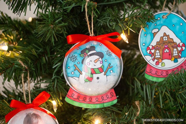 Snowman Snowglobe Ornament