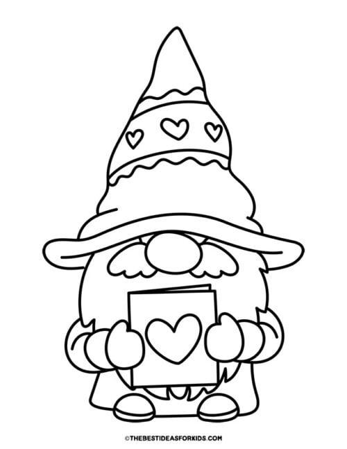 Gnome Coloring Pages (Free Printables) - The Best Ideas for Kids