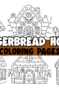 gingerbread house coloring pages cover