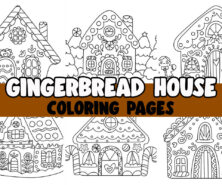gingerbread house coloring pages cover