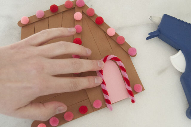 Popsicle Stick Gingerbread Houses