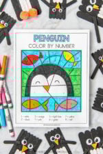 Penguin Color By Number (Free Printables) - The Best Ideas for Kids