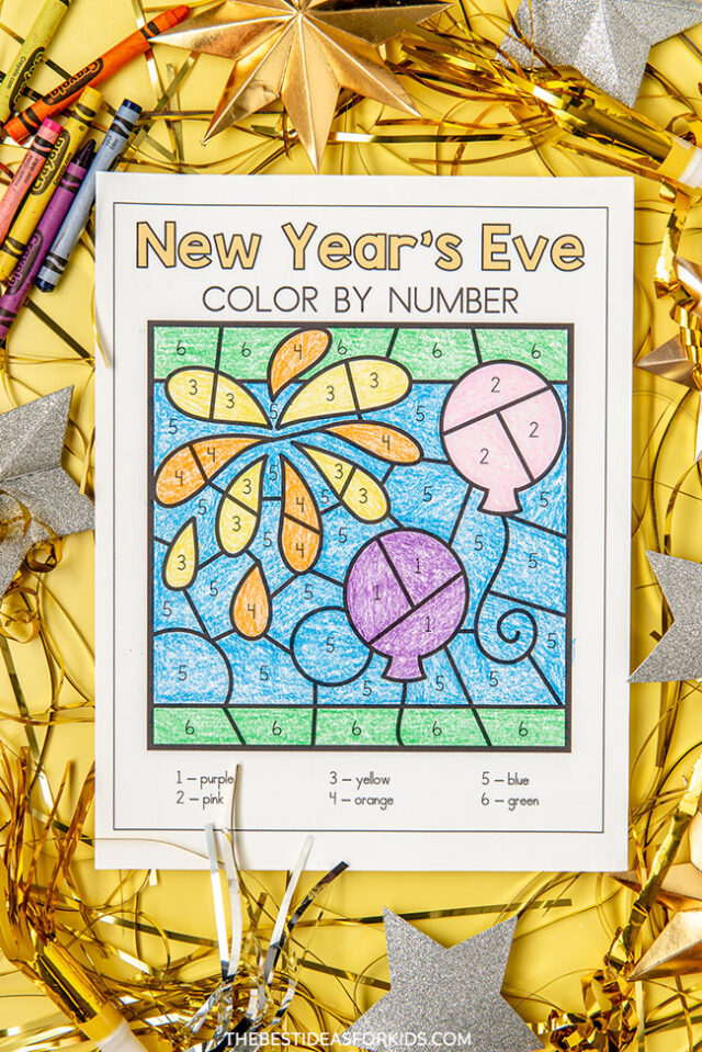 New Year Color by Number