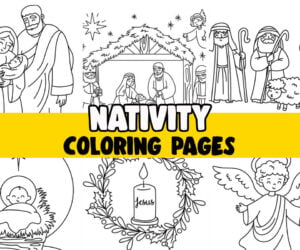 nativity coloring pages cover