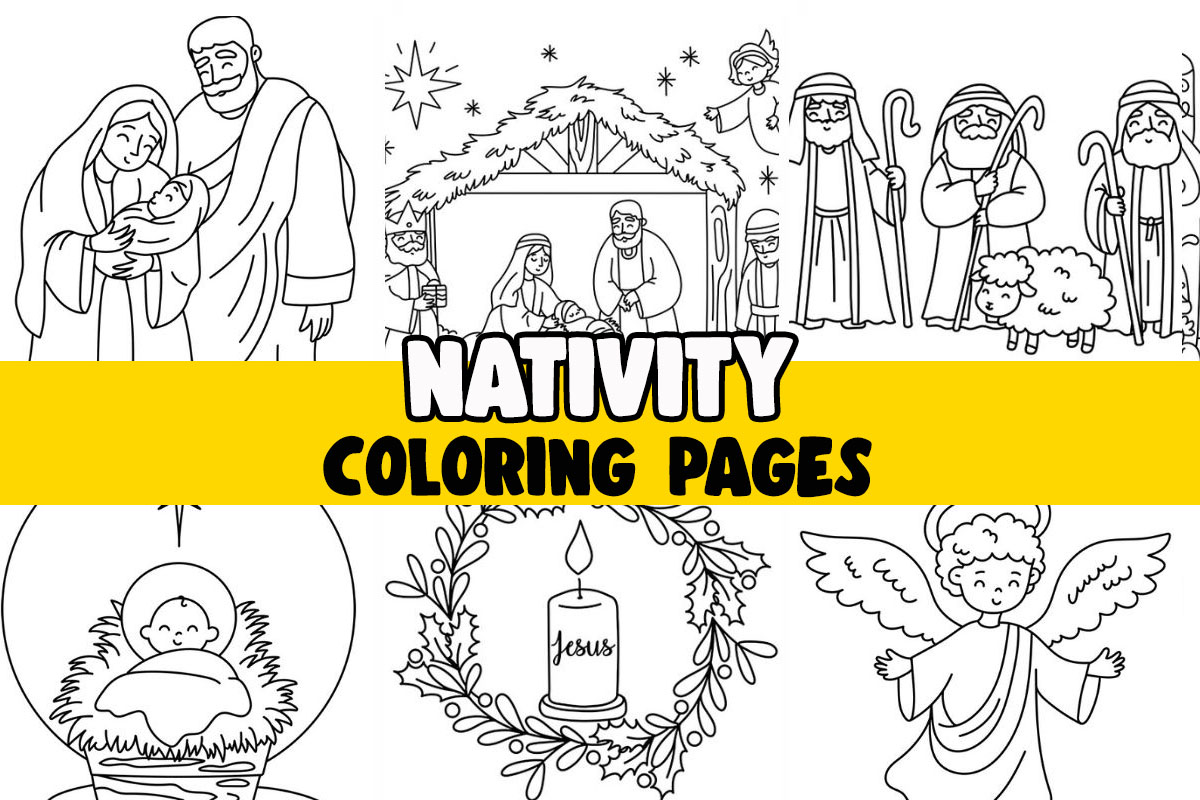Nativity Coloring Pages (Free Printables) - The Best Ideas for Kids