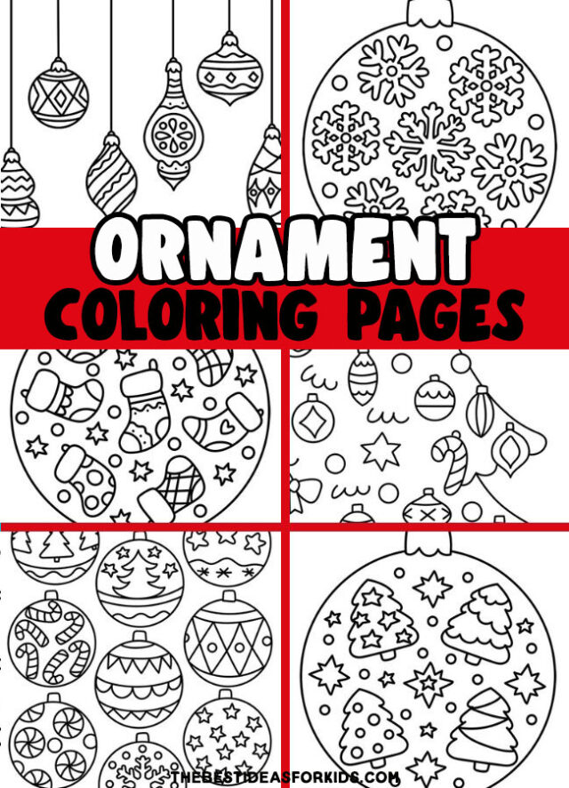ornament coloring pages pin