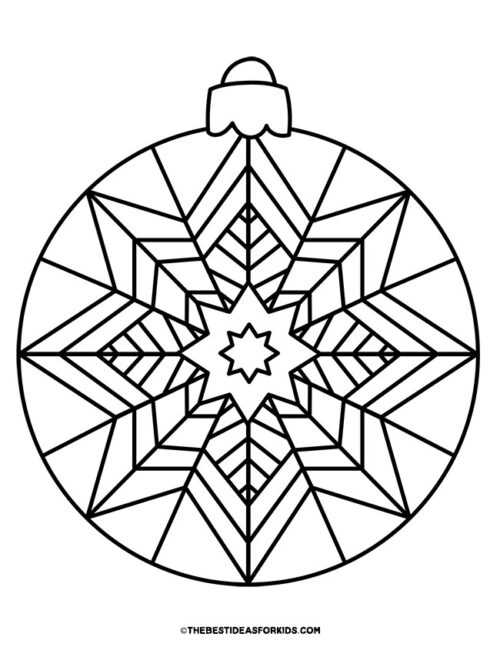 Ornament Coloring Pages (Free Printables) - The Best Ideas for Kids