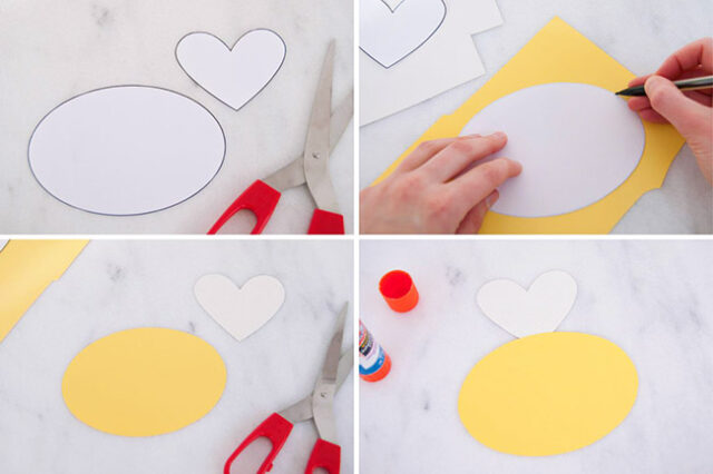 Bee Heart Craft Steps