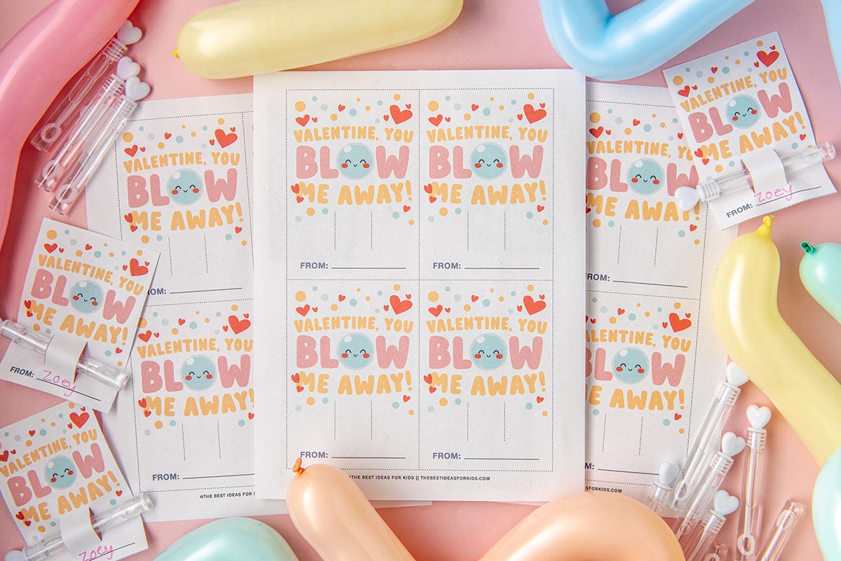 Bubble Valentines (Free Printable) - The Best Ideas for Kids