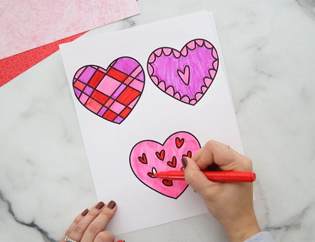 Color Heart Templates