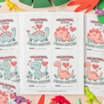 Dinosaur Valentine Printable