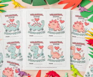 Dinosaur Valentine Printable