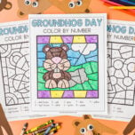 Groundhog Day Color by Number