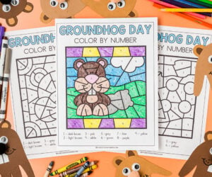 Groundhog Day Color by Number