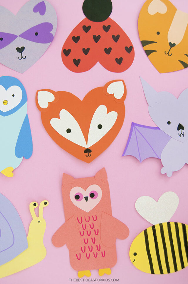 Heart Animals Paper Craft