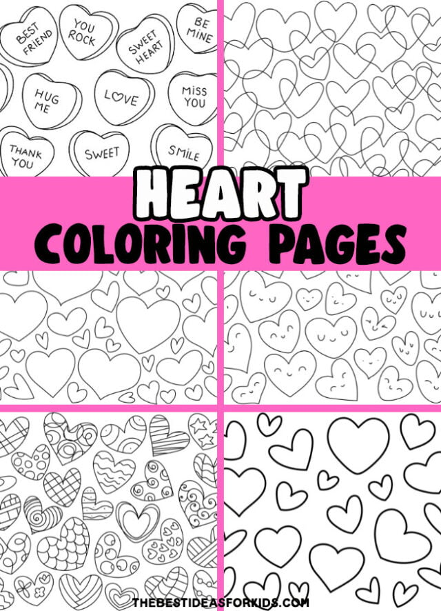 Heart Coloring Pages Free Printables