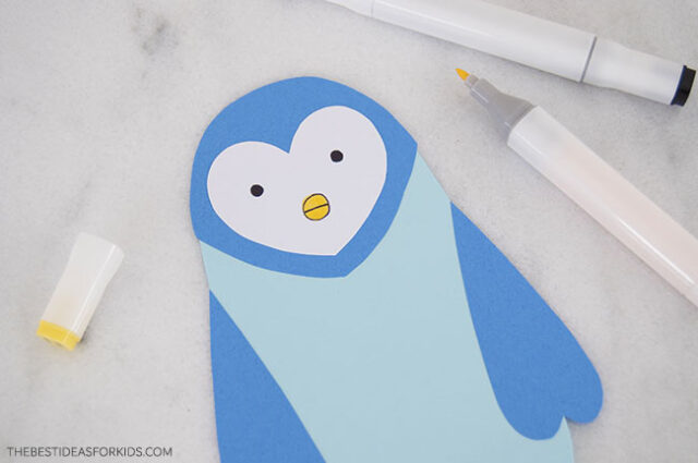 Heart Penguin Craft