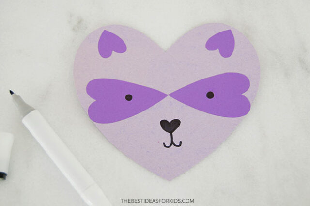 Heart Raccoon Craft