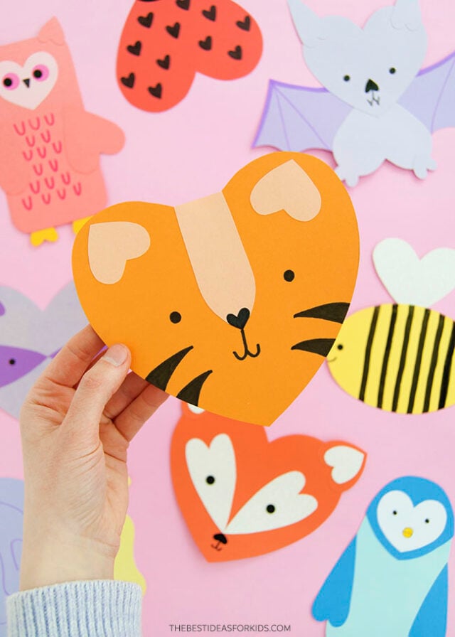 Heart Tiger Paper Craft